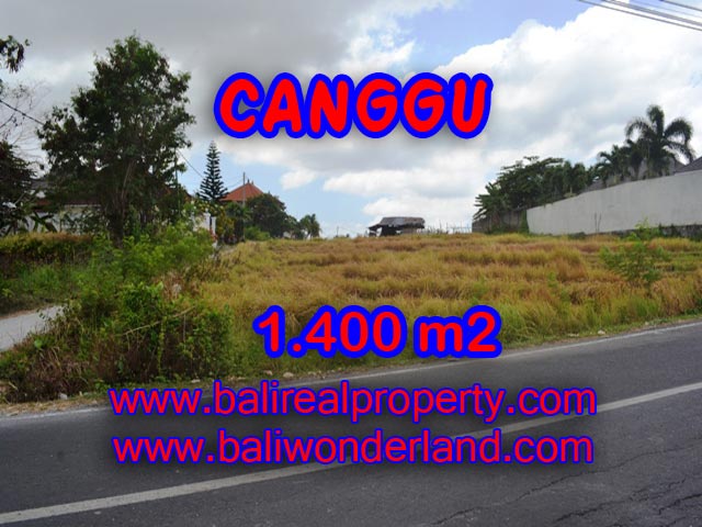 Magnificent Property for sale in Bali, land for sale in Canggu Bali  – 1,400 sqm @ $ 983